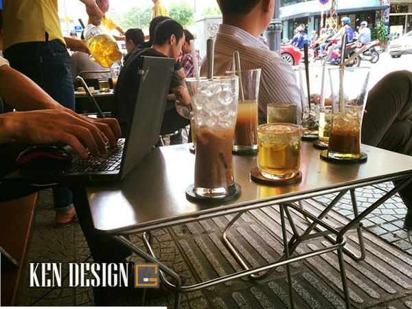 thiết kế quán cafe bình dân